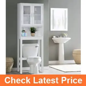 2. Wooden Over the Toilet Cabinet Storage by Best Comfort