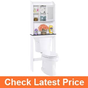 3. Best Choice Products Modern Over-The-Toilet Space Saver