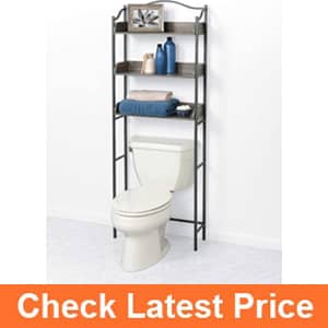 9. Zenna Home 3-Tier Over-The-Toilet Bathroom Spacesaver