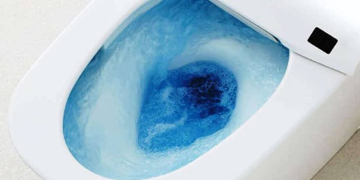 Toilet bubbles when flushed