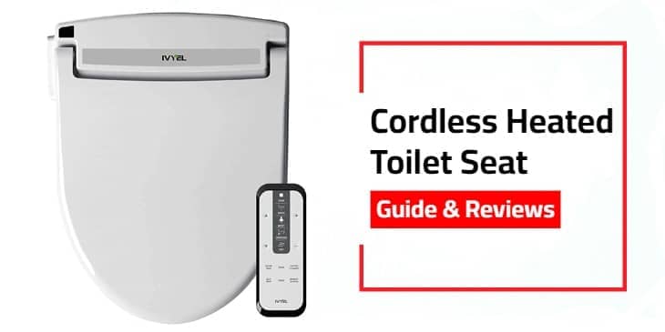 Cordless heated toilet seat