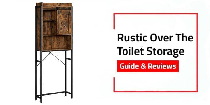 rustic over the toilet storage