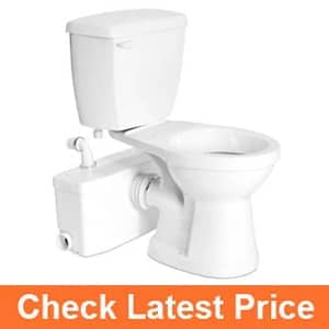 3. Saniflo SaniPLUS: Macerating Upflush Toilet Kit (with Standard Bowl)