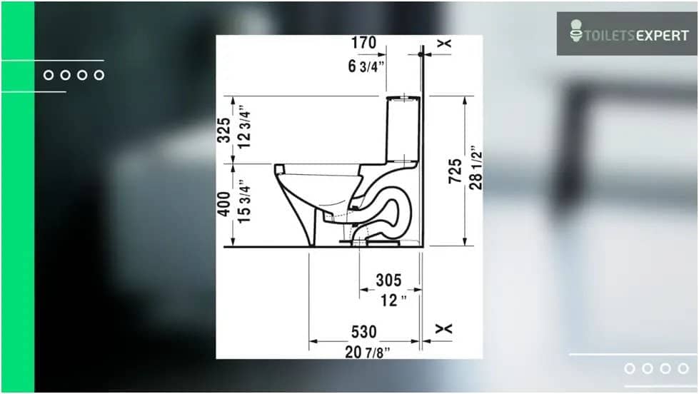 Duravit Durastyle 2157010005 Toilet Dimensions